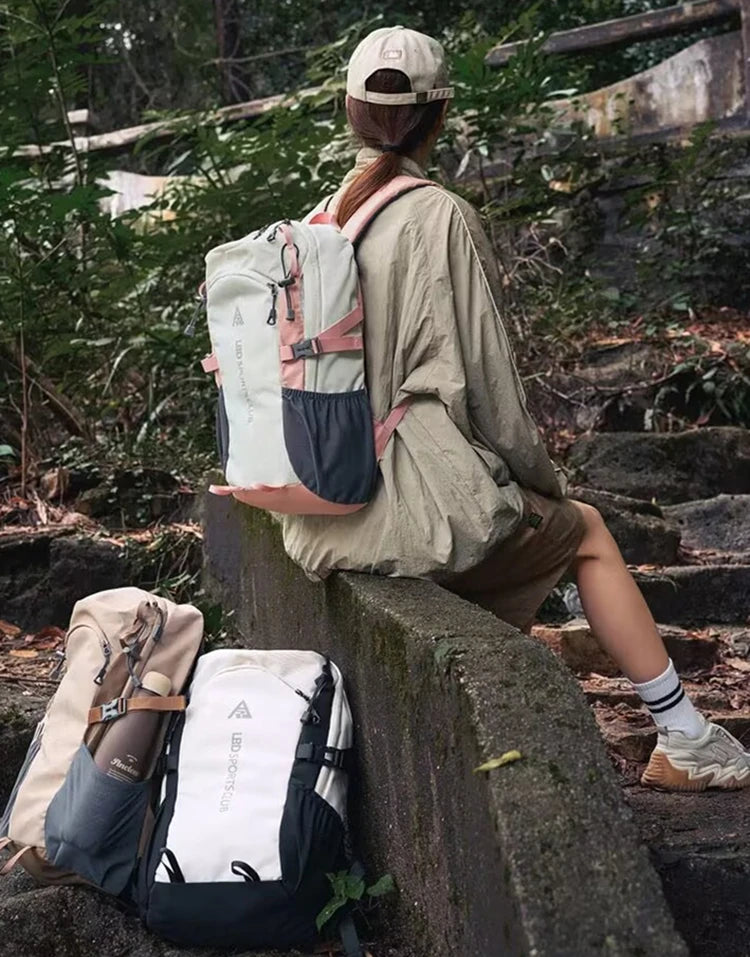 40L Water-Resistant Hiking Backpack with Ventilated Back Panel