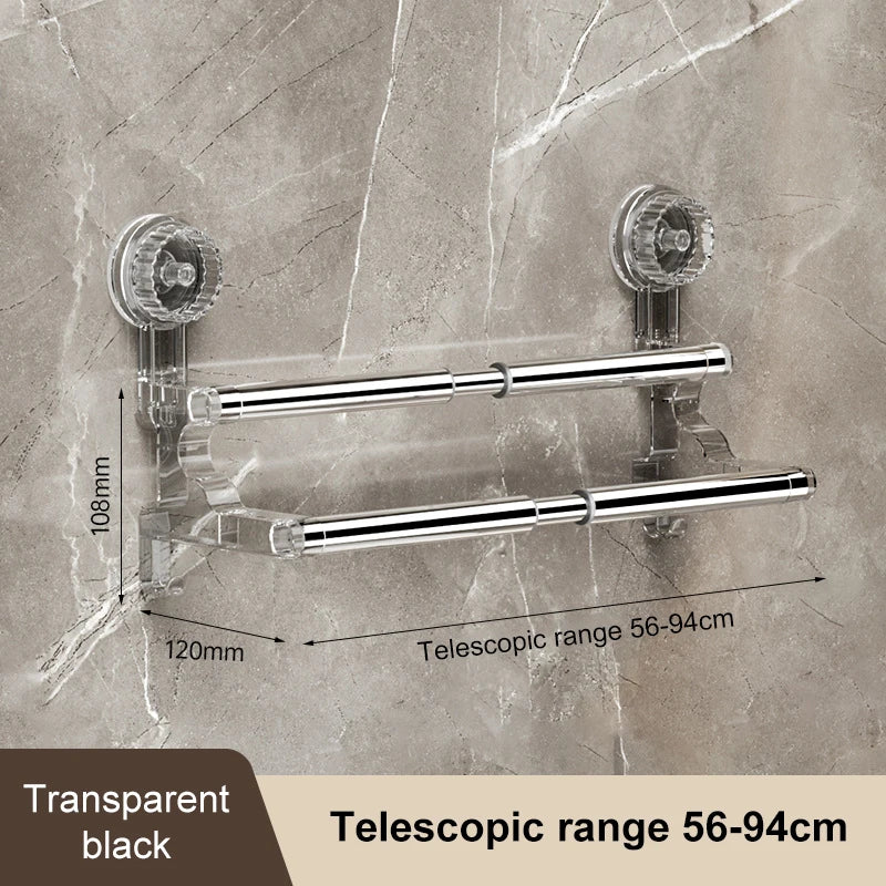 Adjustable Suction Cup Towel Rack