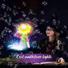 آلة فقاعات زهرة دوار مع أضواء LED