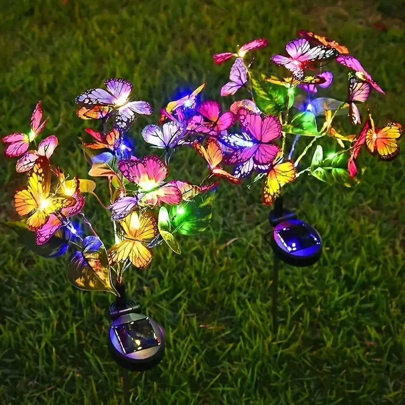 Solarbetriebene LED-Schmetterlings-Gartenlampen