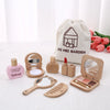Wooden Makeup Toy Set for Kids Pretend Play