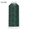 80-Color Polyester Embroidery Thread Set with Large 4000m Spools