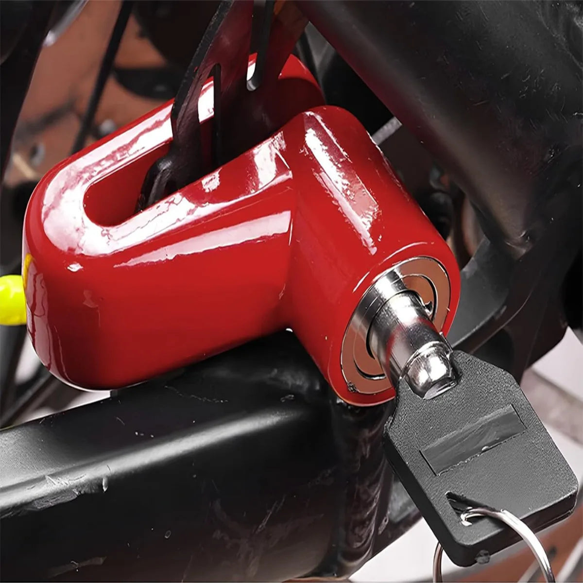 Heavy Duty Disc Brake Wheel Lock for Bicycles, Scooters, and Motorcycles