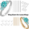 Invisible Ring Size Reducer with Spiral Spring Tightener