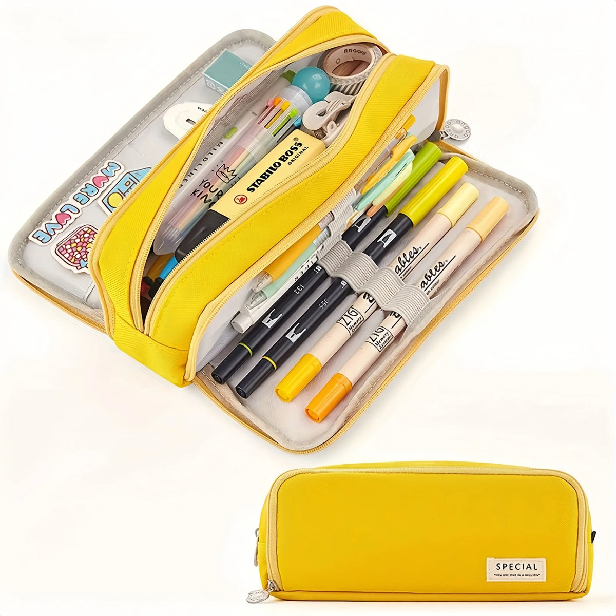 Multi-Layer Pencil Case with Large Capacity