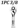 Compact 3-Piece Stubby Ratchet Wrench Set