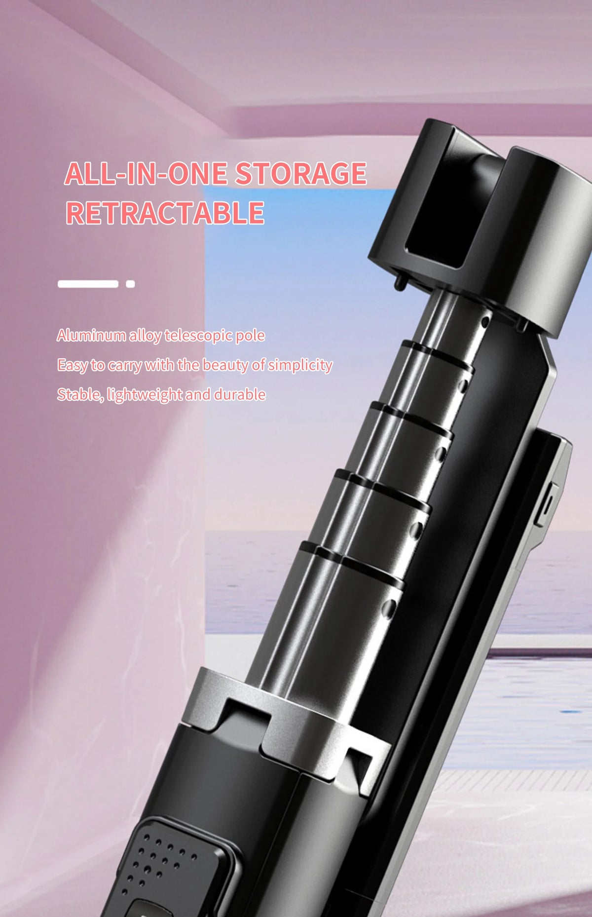 Bluetooth Selfie Stick Tripod with Remote Control