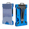 Slim Aluminum RFID Blocking Wallet with ID Window and Money Clip