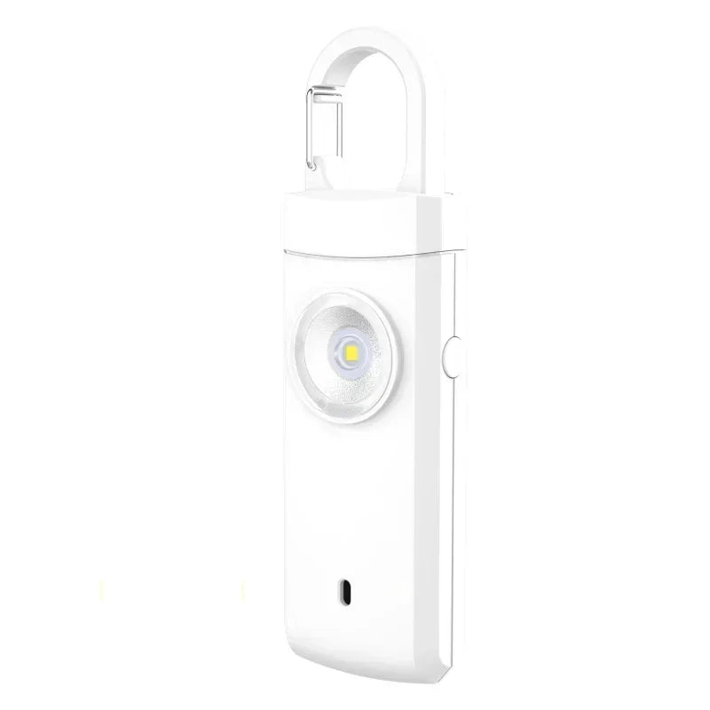 Compact USB Rechargeable LED Security Light with Loud Alarm