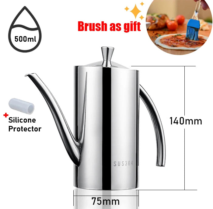 Stainless Steel Oil & Vinegar Dispenser Bottle