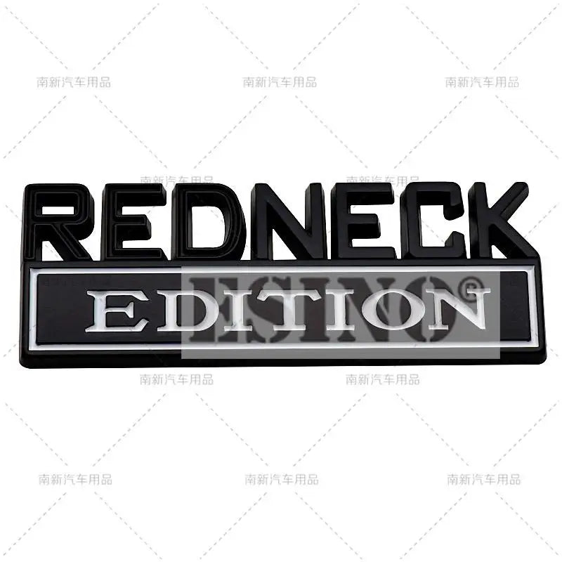 Redneck Edition 3D Chrome Emblem Decal