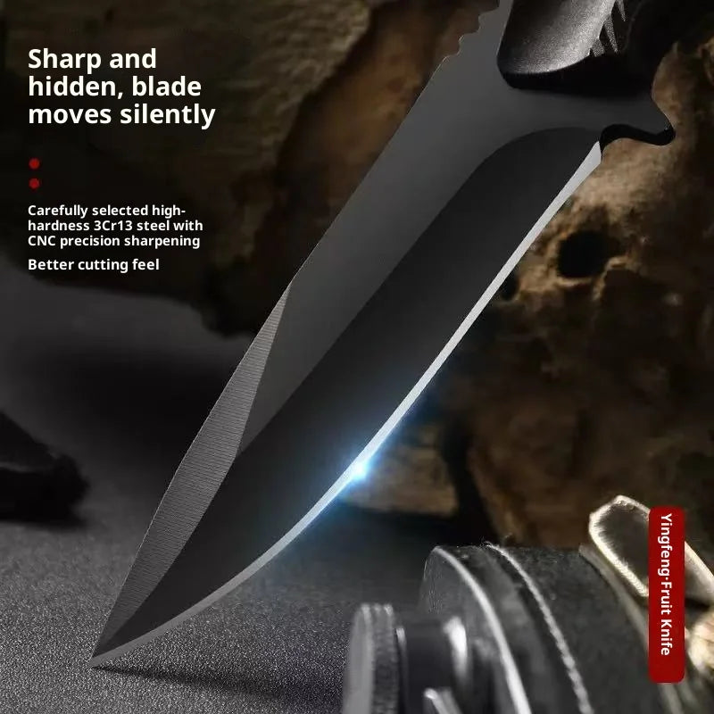 Stainless Steel Fixed Blade Outdoor Knife with Sheath