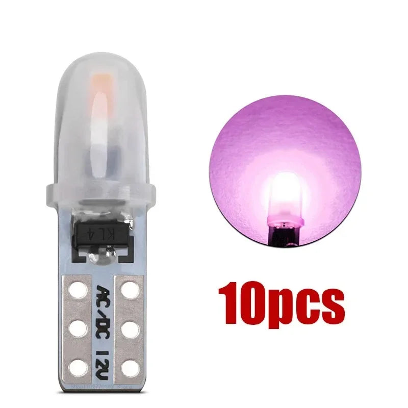 Ten T5 wedge LED bulbs for various lights, including dashboard and interior lighting.