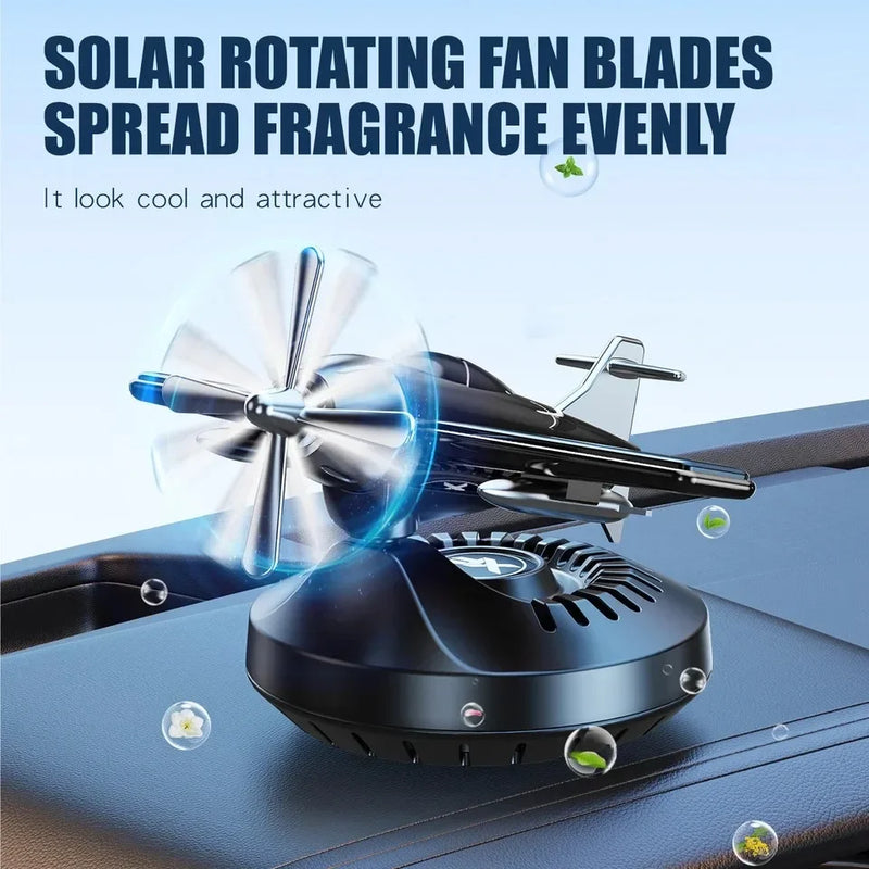 Solar-Powered Helicopter Car Air Freshener