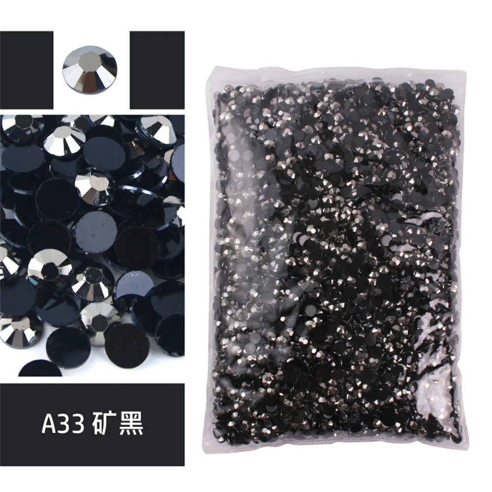 Jelly AB Flatback Resin Rhinestones (2-6mm)