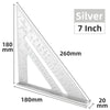 7-Inch Aluminum Alloy Triangle Ruler for Precision Marking