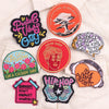 Encouraging Embroidery Iron-On Patches for Clothing and Accessories
