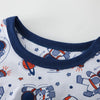 Kids' Cotton Cartoon Astronaut Pajama Set