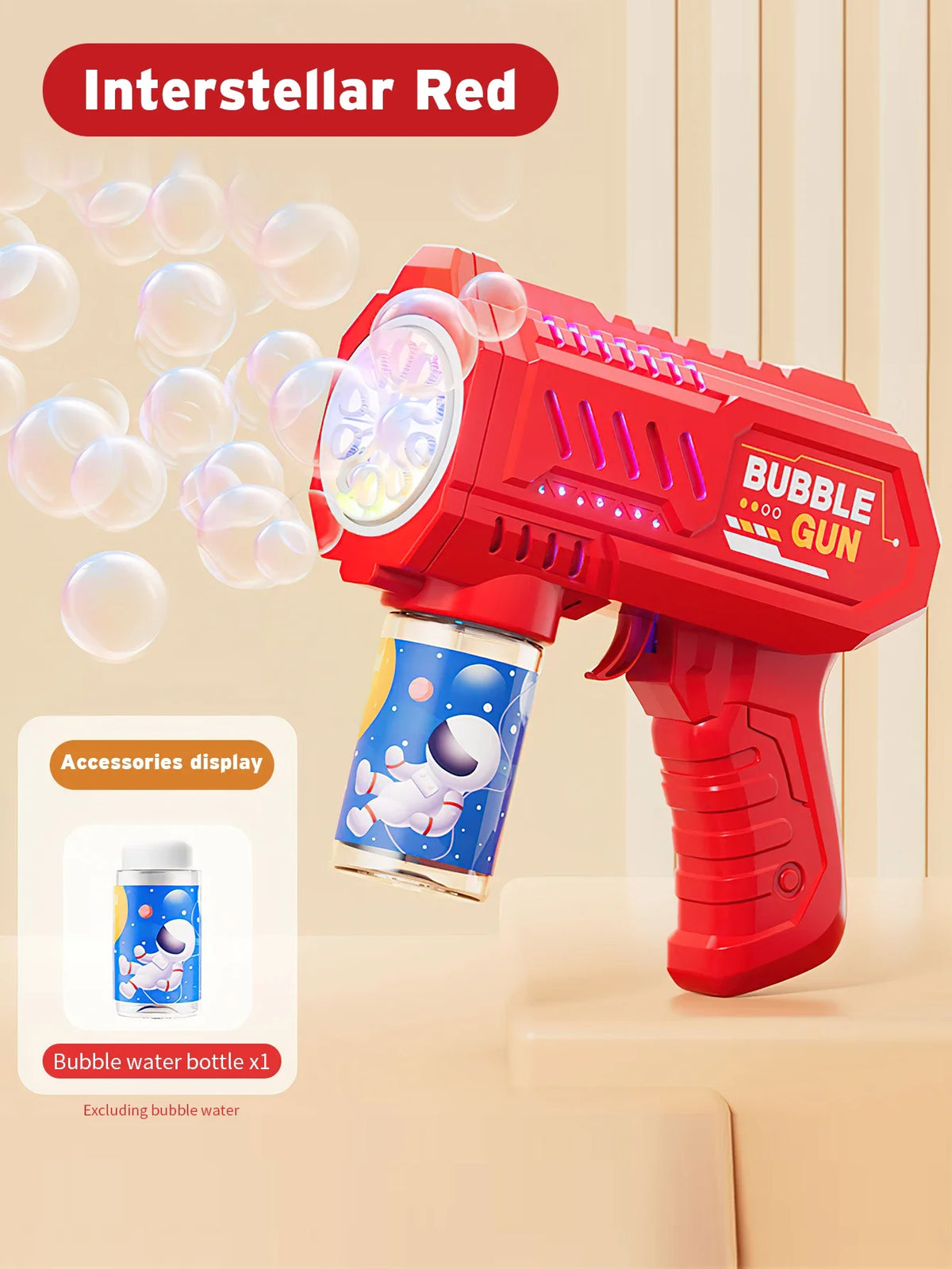 Automatic Bubble Blower Gun with Rocket Launcher