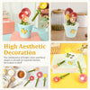 Ceramic Flower-Shaped Measuring Spoon Set with Stand
