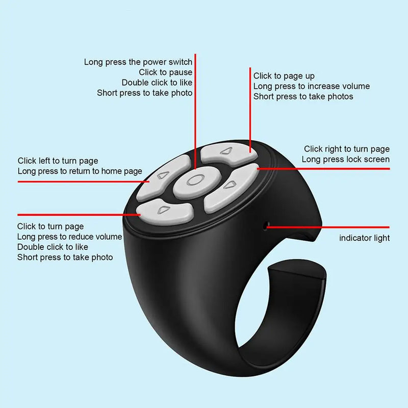 Bluetooth Ring Remote Control