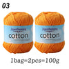 Premium 100% Cotton Yarn – Medium-Fine Weight for All-Season Knitting