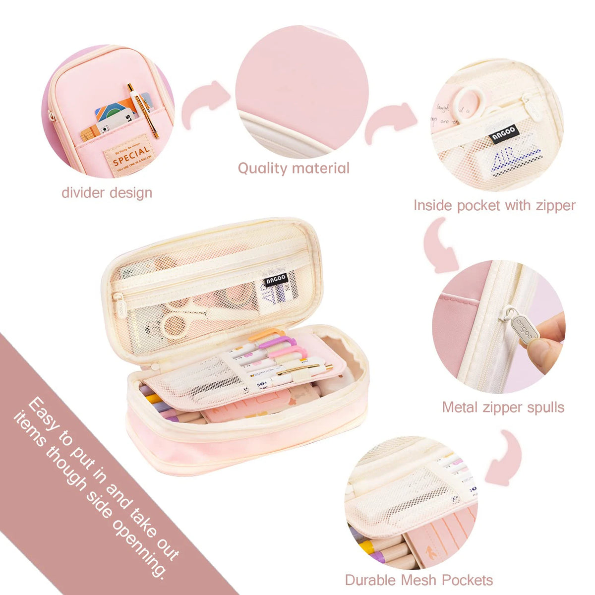 Kawaii Large-Capacity Pencil Case