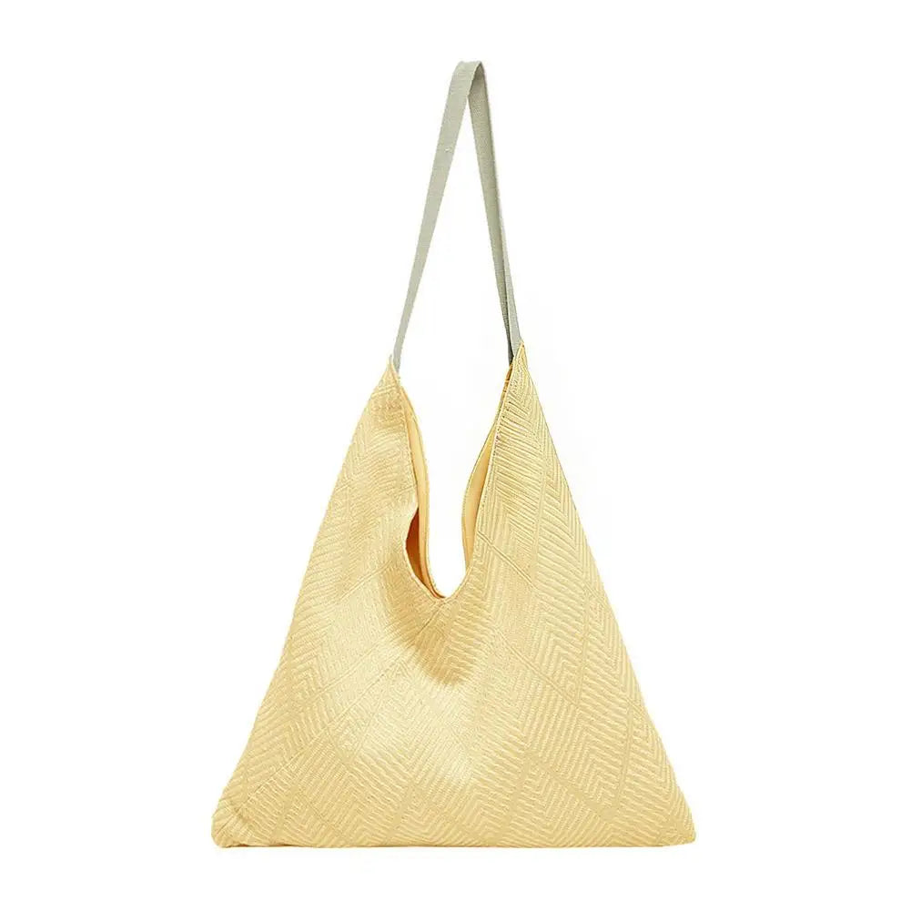 Geometric V-Shape Tote Bag