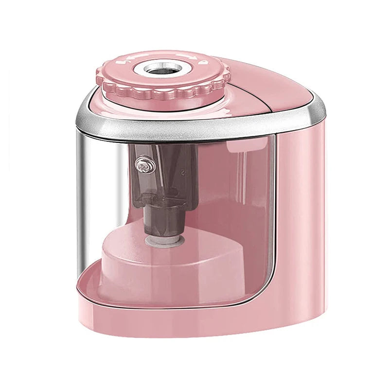 Electric Pencil Sharpener – Battery-Powered, Safe for Kids & Artists