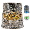 Luminous LED Whiskey Glass with Rotating Display