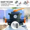 A close-up view of a pool hose adapter kit for filter pumps showing the B series adaptor and pump components.