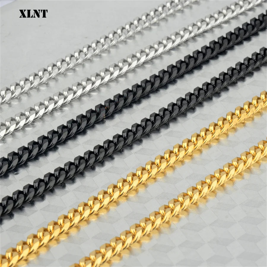 Classic Stainless Steel Cuban Link Necklace