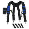 Work Suspenders with Detachable Phone Holder and Tool Belt Support
