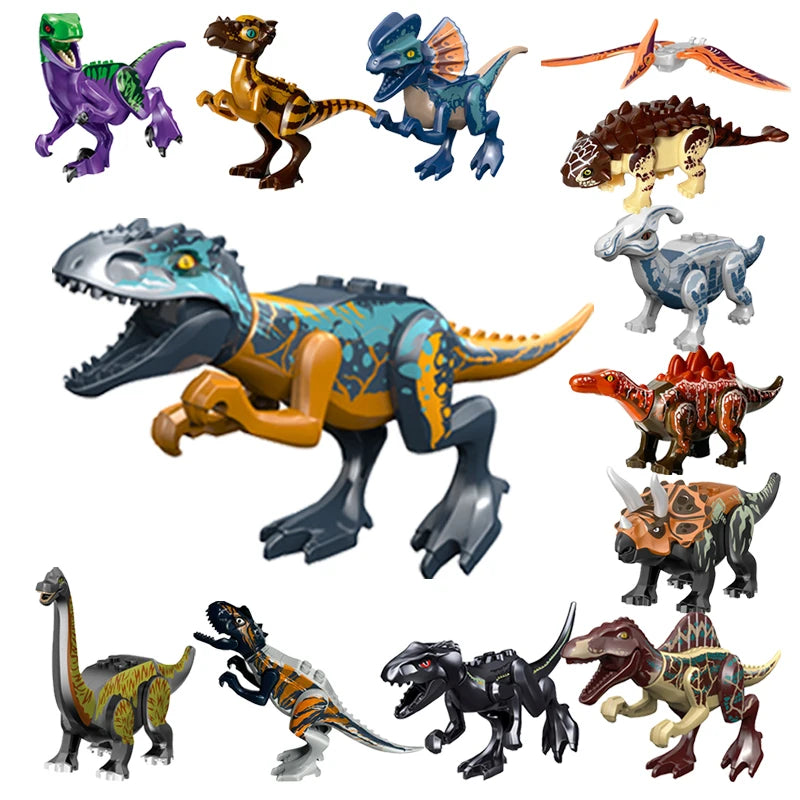 Jeu de Construction de Dinosaures Jurassiques
