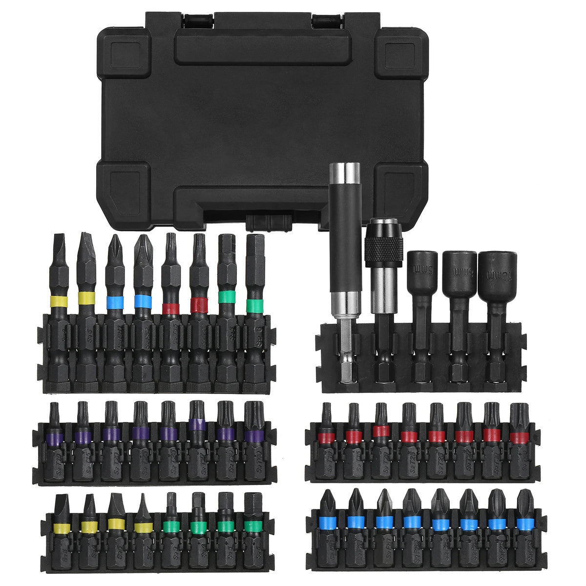 45-Piece Drill and Screwdriver Bit Set with Storage Case
