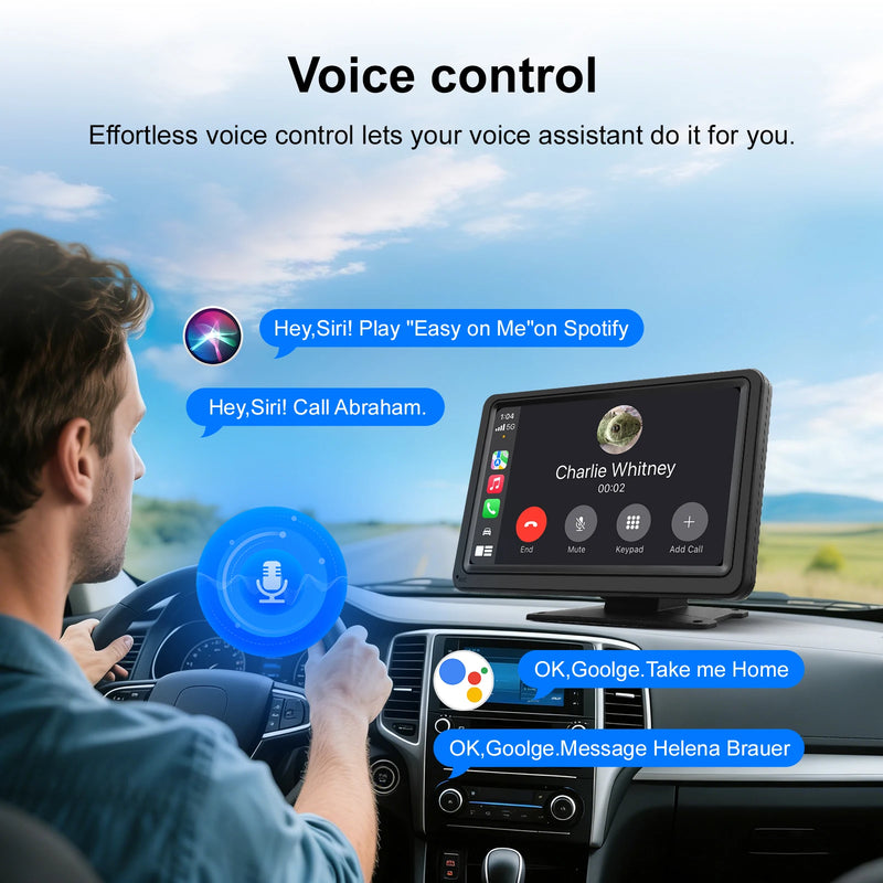 7-Inch Wireless CarPlay & Android Auto Touchscreen Head Unit