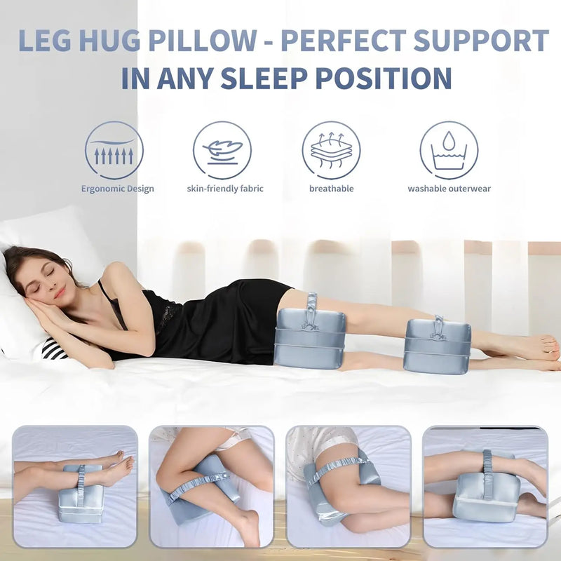 Contoured Knee Pillow for Side Sleepers