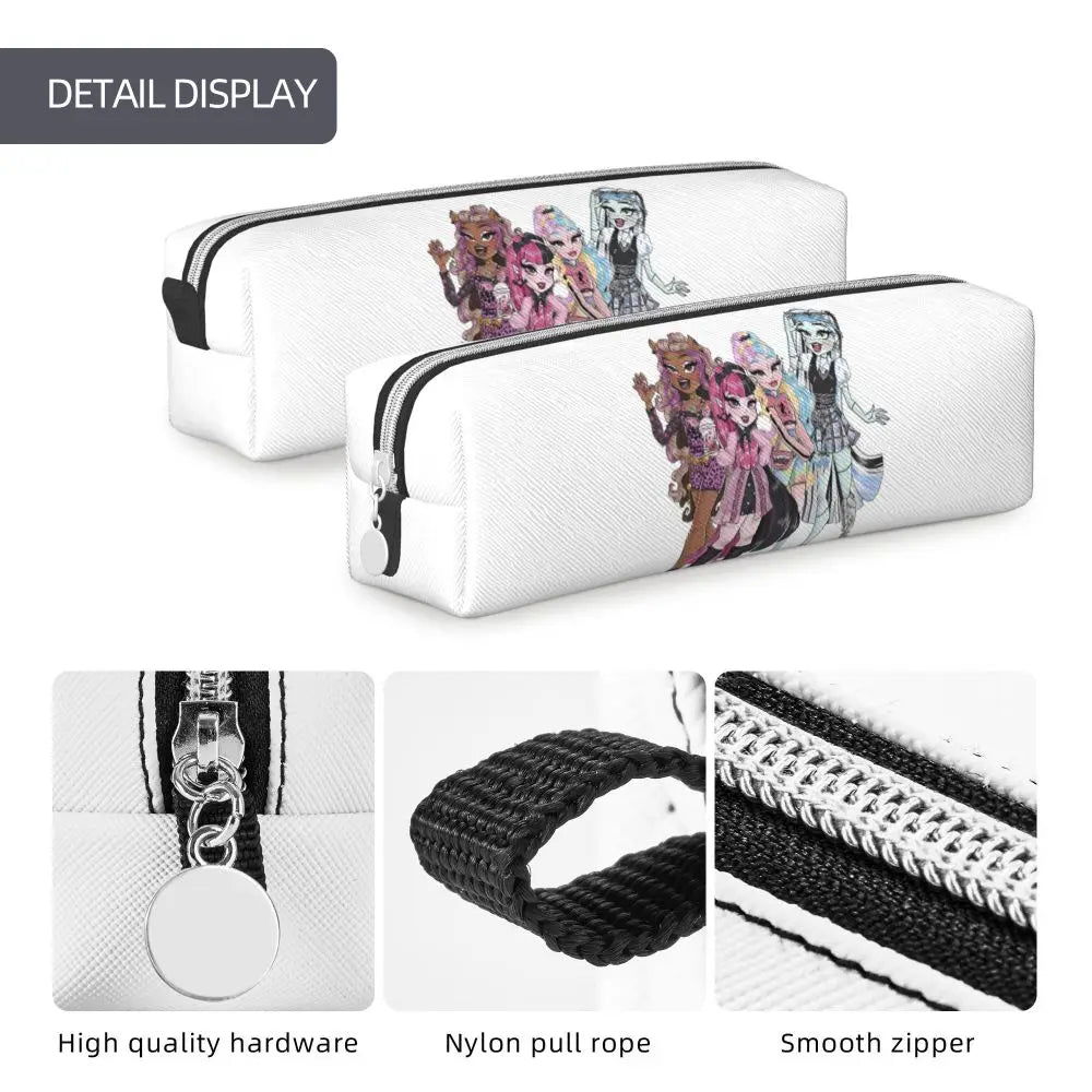 Monster High Pink Pattern Pencil Case