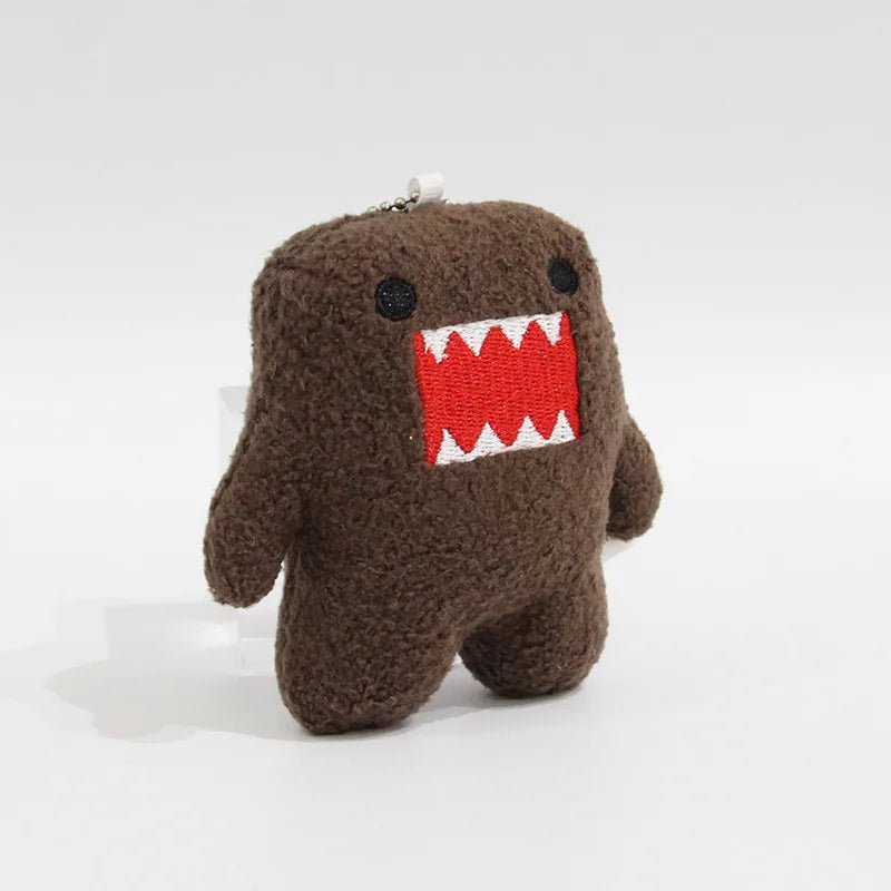 Adorable Domo Kun Plush Keychain – Kawaii Anime Charm for Bags & Keys