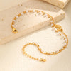 Double-Layer Bead Anklet in Stainless Steel