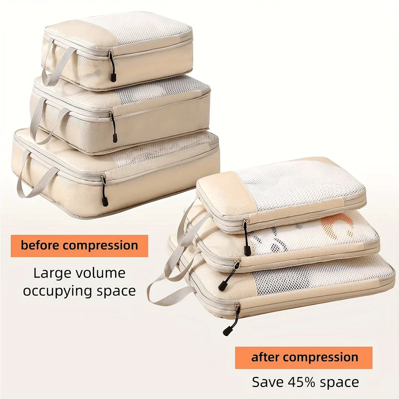 3-teiliges Reise-Kompressions-Packing-Cube-Set