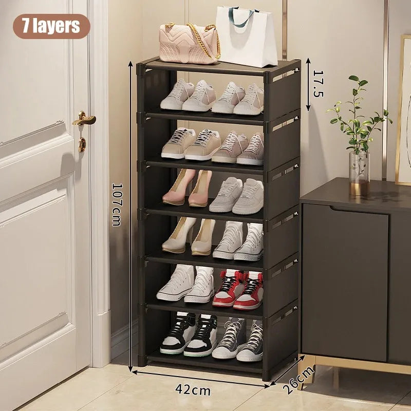 Stackable Fabric Shoe Rack