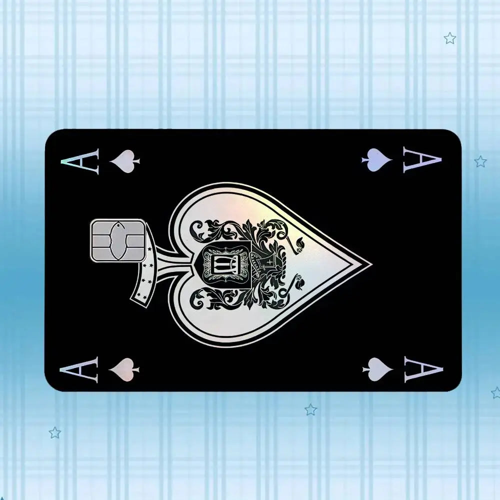 Holographic Card Skin Stickers (4-Pack) – Waterproof, Scratch-Resistant