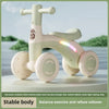 4-Wheel Baby Balance Bike with Silent Wheels