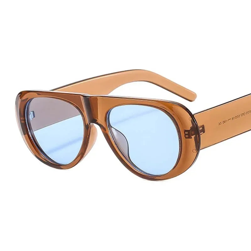 Lunettes ovales de créateur pour hommes et femmes
