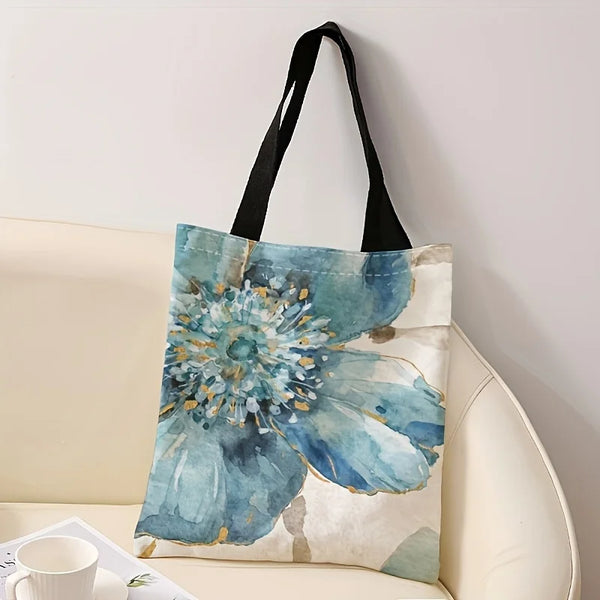 Floral Watercolor Tote Bag