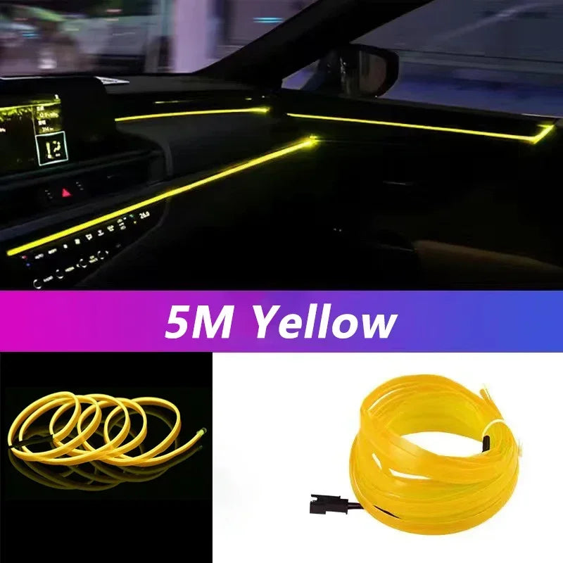 Flexible USB LED Neon Strip Light for Car & Home