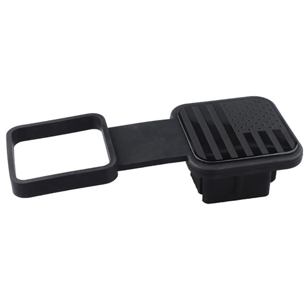 2-Inch Trailer Hitch Receiver Cover with American Flag Design