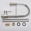 Matte Black Pull-Down Kitchen Faucet with Dual-Mode Spray Head