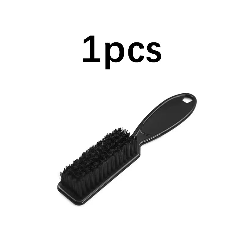 One piece of a black professional grooming brush for wigs and beards.